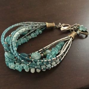 Silpada Mixed Blue Stone Bracelet